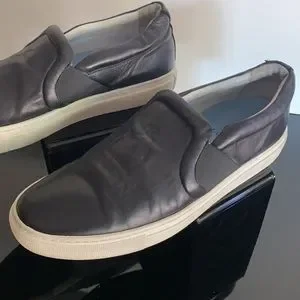 Lanvin | Shoes | Lanvin Black Leather Slipons With Lanvin  display picture 1